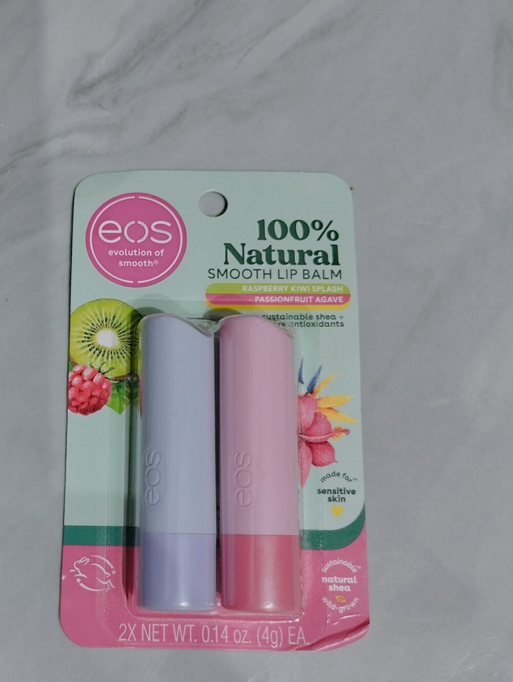 eos Smooth Lip Balm Duo - Lavender & Pink